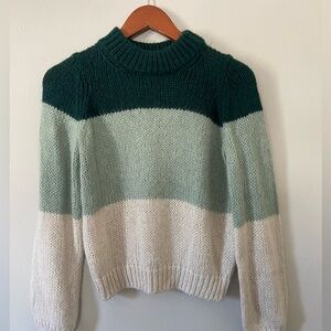 Vero Moda Green Stripe Sweater